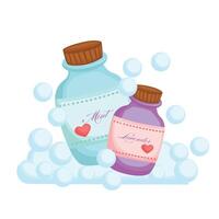 schattig verstuiven fles geparfumeerd accessoires tekenfilm illustratie vector clip art sticker