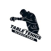 tafel tennis sport logo ontwerp sjabloon vector