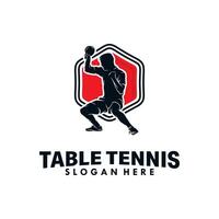 tafel tennis sport logo ontwerp sjabloon vector