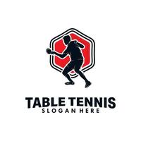 tafel tennis sport logo ontwerp sjabloon vector