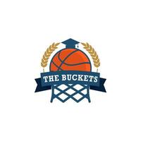 basketbal academie logo ontwerp icoon element vector