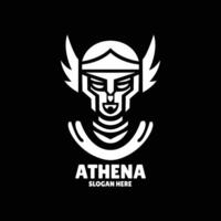 athena silhouet logo ontwerp illustratie vector