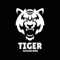 tijger silhouet logo ontwerp illustratie vector