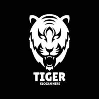 tijger silhouet logo ontwerp illustratie vector