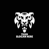 tijger silhouet logo ontwerp illustratie vector