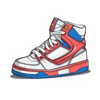 wijnoogst schoenen sneaker schoen illustratie vector