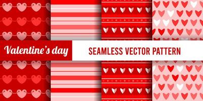 Valentijnsdag dag naadloos vector patroon digitaal afdrukbare papieren