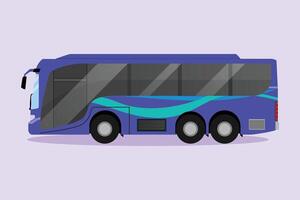 modern bus. land- vervoer concept gekleurde vlak vector illustratie geïsoleerd.