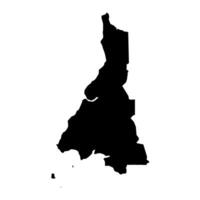 litoraal provincie kaart, administratief divisie van equatoriaal Guinea. vector illustratie.