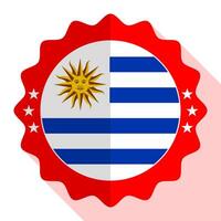 Uruguay kwaliteit embleem, label, teken, knop. vector illustratie.