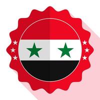 Syrië kwaliteit embleem, label, teken, knop. vector illustratie.