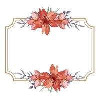 decoratief bloemen gebladerte ornament voor bruiloft uitnodiging vector