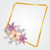 decoratief bloemen gebladerte ornament voor bruiloft uitnodiging vector