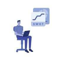 swot analyse illustratie vector