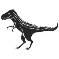 hand- getrokken icoon tyrannosaurus dinosaurussen. vector illustratie.