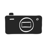 hand- getrokken camera vector illustratie