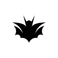knuppel vleugel silhouet icoon en symbool vector sjabloon illustratie