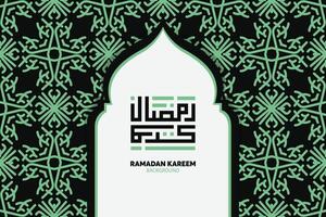 ramadan kareem arabische kalligrafie. islamitische maand ramadan in arabisch logo-groetontwerp vector