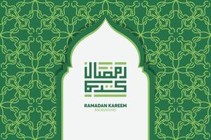 ramadan kareem arabische kalligrafie. islamitische maand ramadan in arabisch logo-groetontwerp vector
