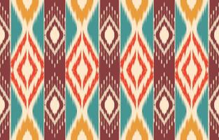 etnisch abstract ikat kunst. aztec ornament afdrukken. meetkundig etnisch patroon naadloos kleur oosters. ontwerp voor achtergrond ,gordijn, tapijt, behang, kleding, inpakken, batik, vector illustratie.