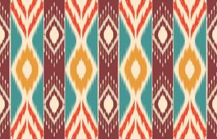 etnisch abstract ikat kunst. aztec ornament afdrukken. meetkundig etnisch patroon naadloos kleur oosters. ontwerp voor achtergrond ,gordijn, tapijt, behang, kleding, inpakken, batik, vector illustratie.