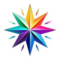 kleurrijk ster logo vector