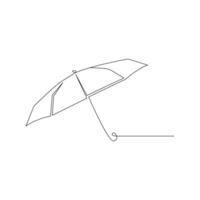vector doorlopend single voering kunst illustratie van paraplu concept van veiligheid