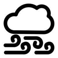 wolken en weer schets pictogrammen vector