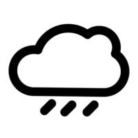 wolken en weer schets pictogrammen vector