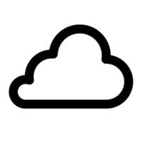 wolken en weer schets pictogrammen vector