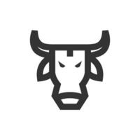 bullish icoon in dik schets stijl. zwart en wit monochroom vector illustratie.