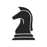hand- getrokken paard schaak vector illustratie