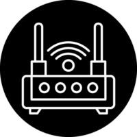 Wifi router vector icoon