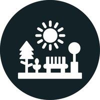 park vector pictogram