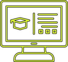 online onderwijs vector icoon