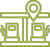 gas- station pin vector icoon