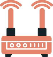 Wifi router vector icoon