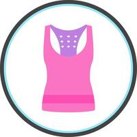 tank top vlak cirkel icoon vector