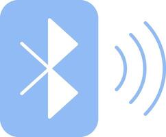 Bluetooth vlak licht icoon vector