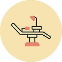 tandarts stoel vector icoon