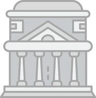 pantheon lijn gevulde licht icoon vector