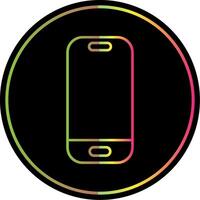 smartphone lijn helling ten gevolge kleur icoon vector