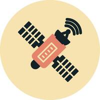 satelliet vector pictogram