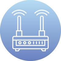 Wifi router vector icoon