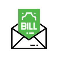 e-mail Bill icoon illustratie ontwerp. vector ontwerp