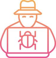 hacker vector pictogram