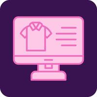 kleding online boodschappen doen vector icoon