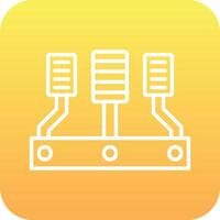 auto gaspedaal vector icoon