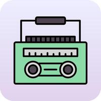 radio cassette vector icoon