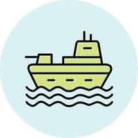 leger schip vector icoon